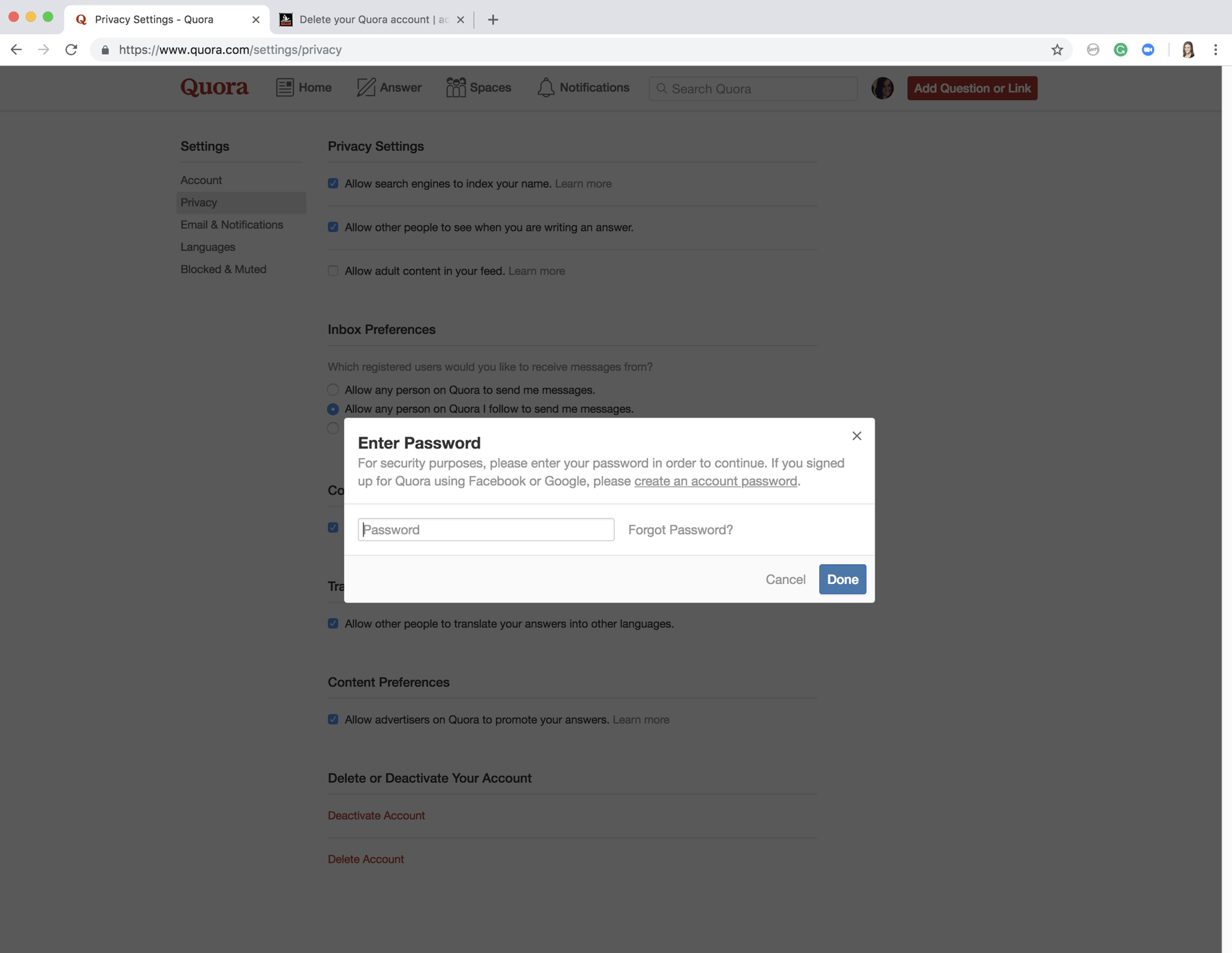 How to Delete Your Quora Account After Quora’s December